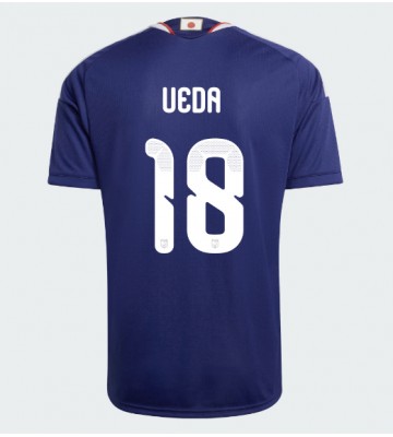 Japan Ayase Ueda #18 Hjemmebanetrøje VM 2026 Kortærmet